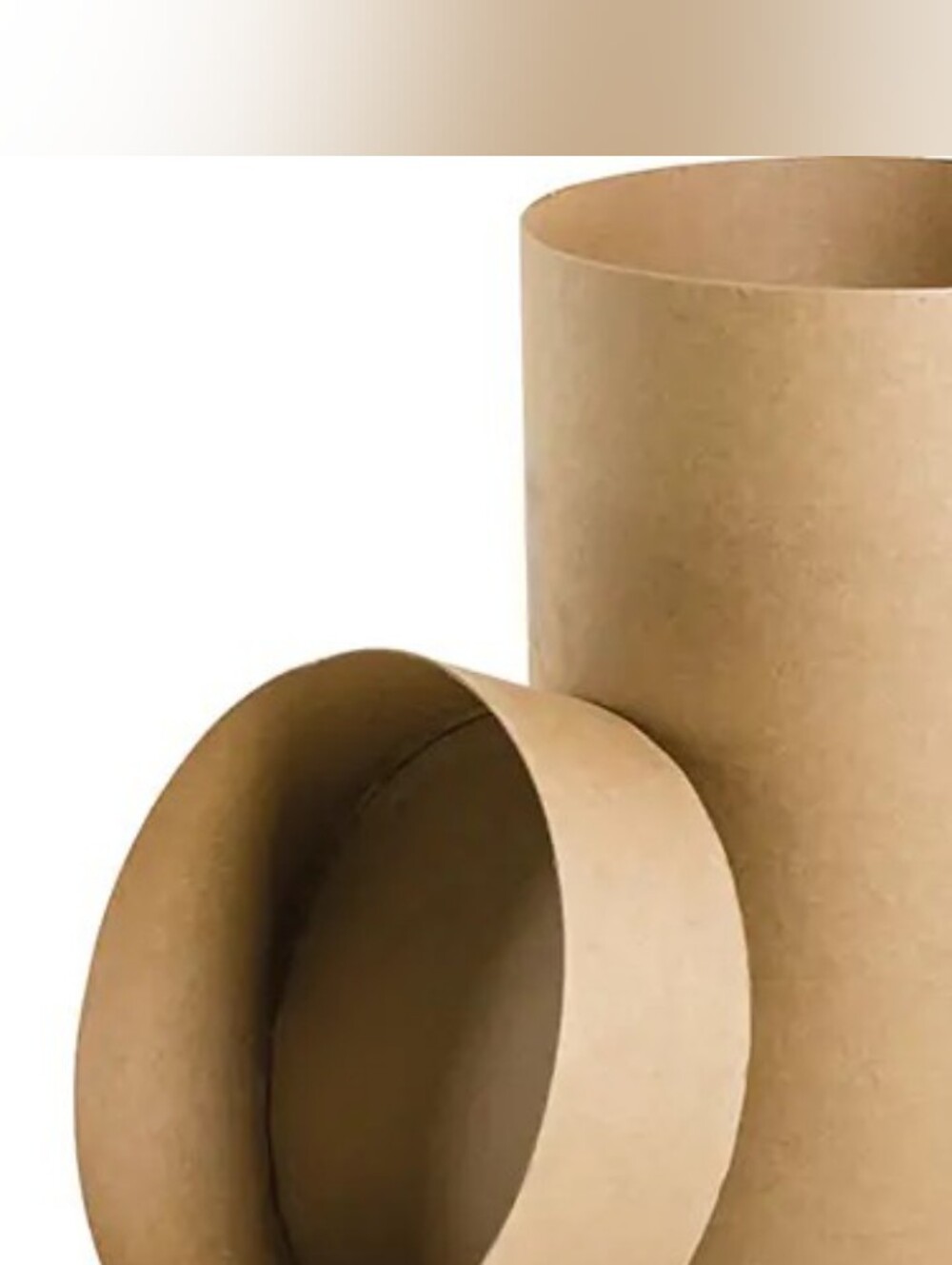 Paper Storage Tubes - Neutral Brown